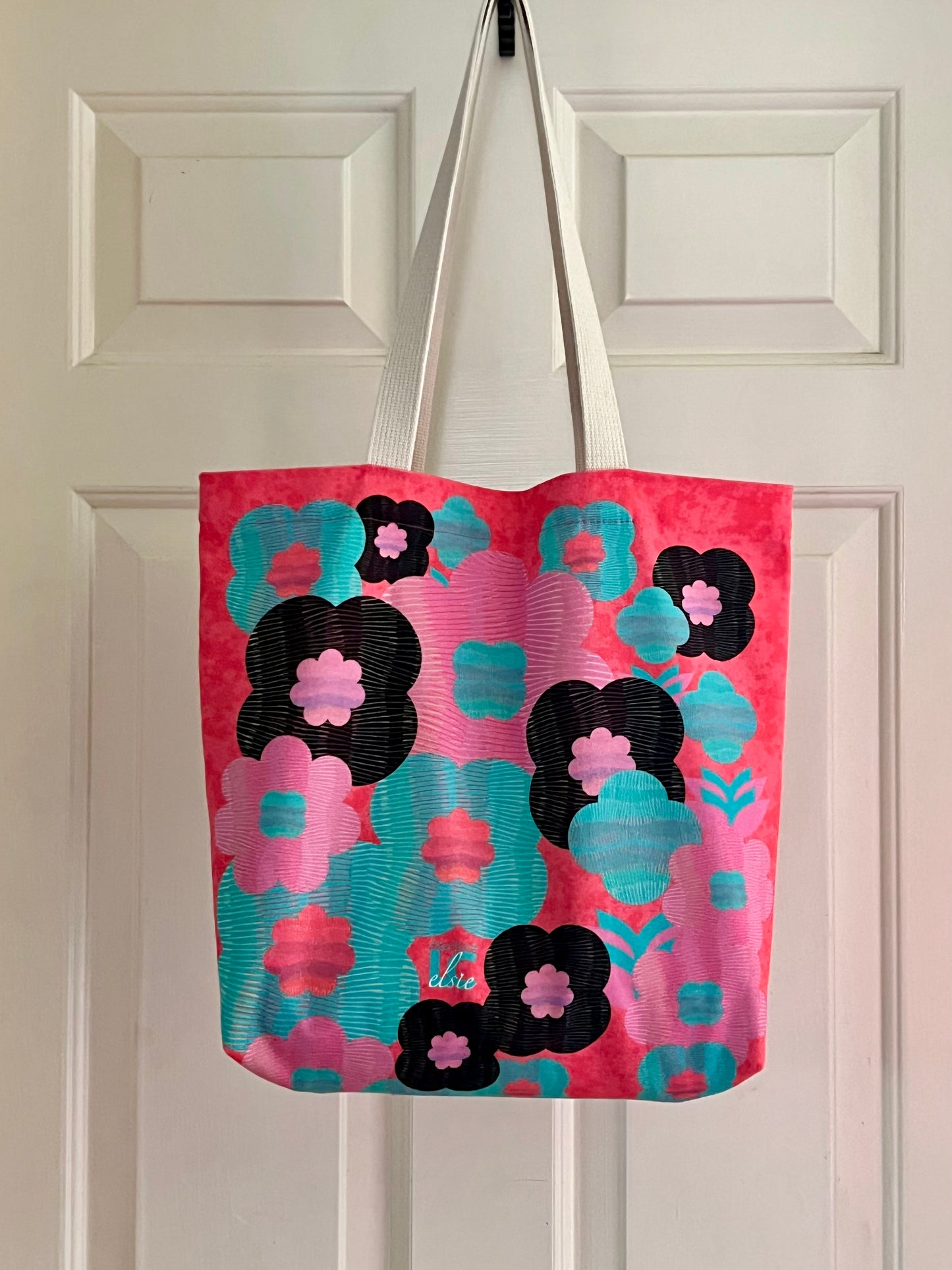 Bag - "coral dreams" - a tote for sunshine skies and summer vibes